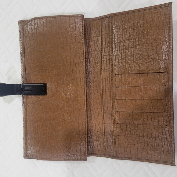 GUCCI Monogram Bamboo Wallet Brown - Picture 6 of 12